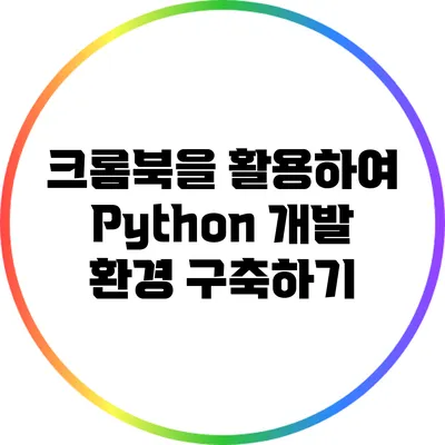 크롬북을 활용하여 Python 개발 환경 구축하기